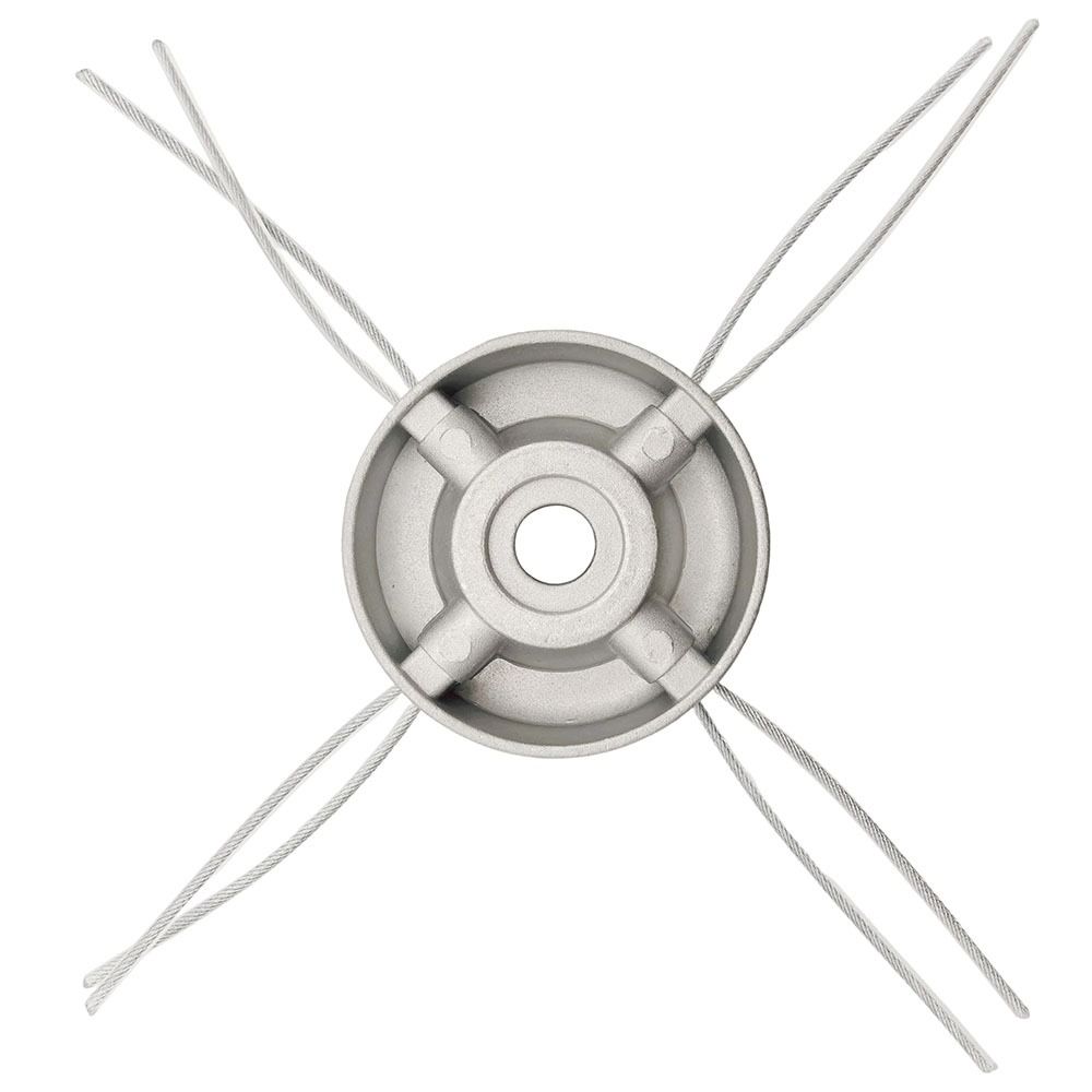 1Pcs 5/8 Inch/15mm Aluminum Trimmer Head Wire Rope Through Hole String Trimmer Replacement Head Universal Weed Head Accessories