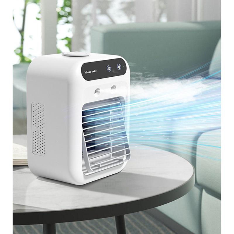 Portable Air Cooler USB Personal Misting Fan - Desktop Mini Air Conditioner Quiet Cooling for Home Office Travel