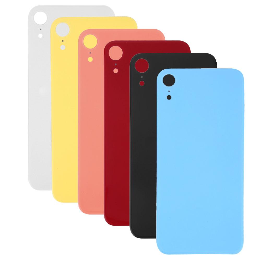 10Pcs Replacement Kit For X XR SE 2020 Big Large Camera Hole Rear Door Back Glass Battery Cover