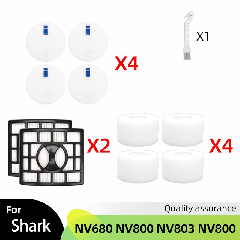 Main Brush Roller Brush HEPA Foam Filter Suitable for Shark NV680 NV800, NV803, NV800, vacuum cleaner replacement parts