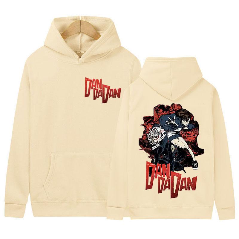 Japanese Anime Dandadan Okarun Dan Da Dan Graphic Hoody Unisex Harajuku Fashion Sweatshirt High Quality Fleece Hoodie Streetwear
