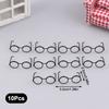10Pcs Retro Mini Metal Round Doll Glasses Frame Lensless Miniature Eyewear Great For Plush Doll Decoration Accessories