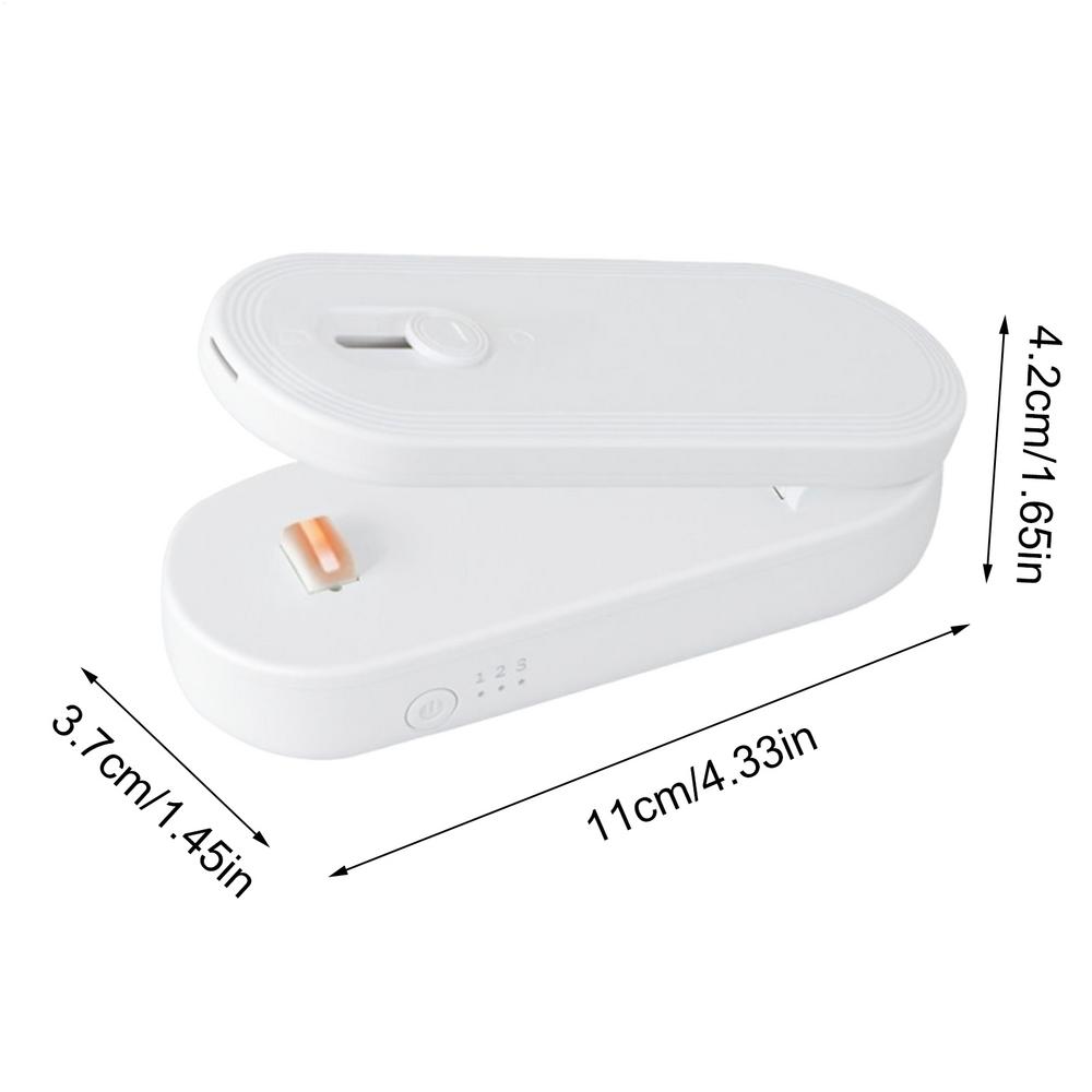 Chip Bag Sealer Fruit Storage Tool USB Rechargeable Small Bag Sealer Cutter For Home Meal Prep Leftover Camping Meat Snack
