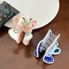 And Sweet Adorable Dopamine Hair Clip With Coffee Cup Design For Women Stylish