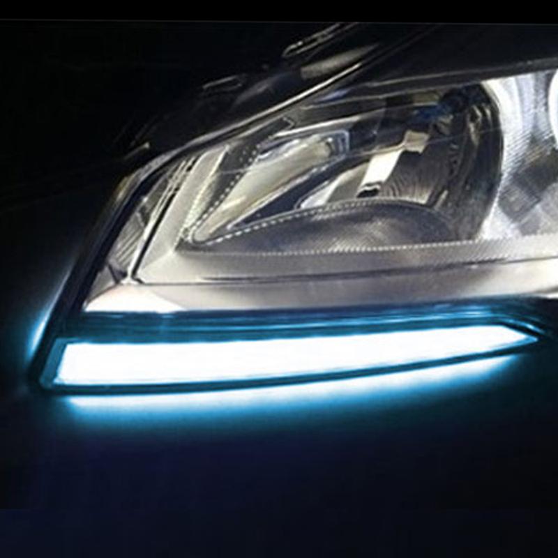Car led Daytime Running Light DRL daylight For Ford Kuga Escape 2013 2014 2015 2016 2017 with yellow turn signal Fog lamp