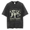 S Maglietta Lavata di Lana Del Rey Harajuku Uomo Donna Retro Manica Corta T-shirt alla Moda Cotone Oversize Streetwear