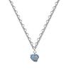 Korean version of love with diamond necklace year new female senior design sense collarbone chain Internet celebrity tide