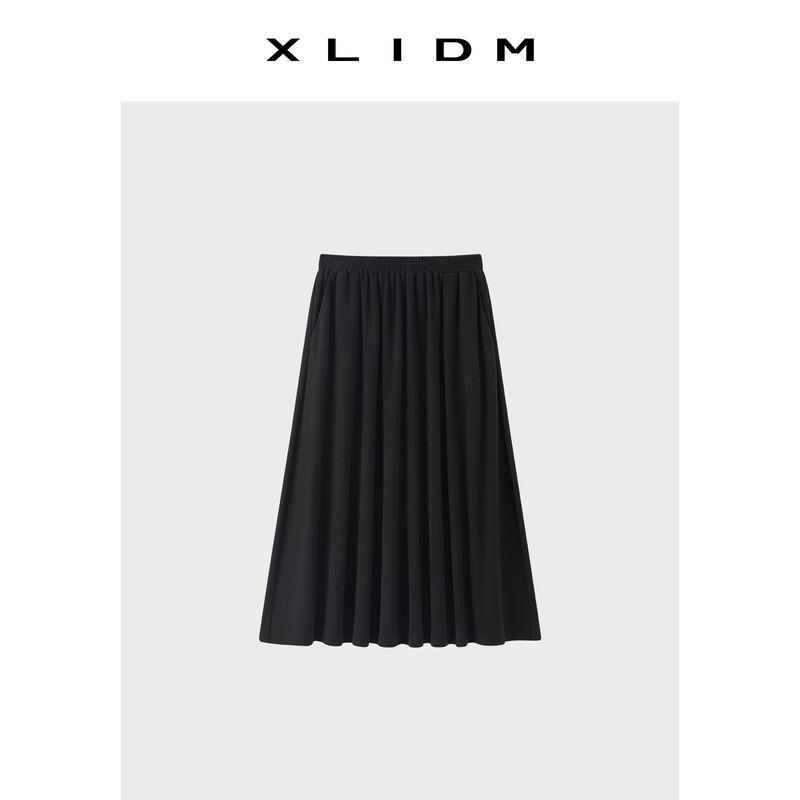 

Xiaoli Plus Size Women s Clothing Cloud Puff Plaid Set! Draped Plaid Patchwork Tie-Neck Top & A-Line Skirt Versatile Black Skirt (Ready in Stock) XL