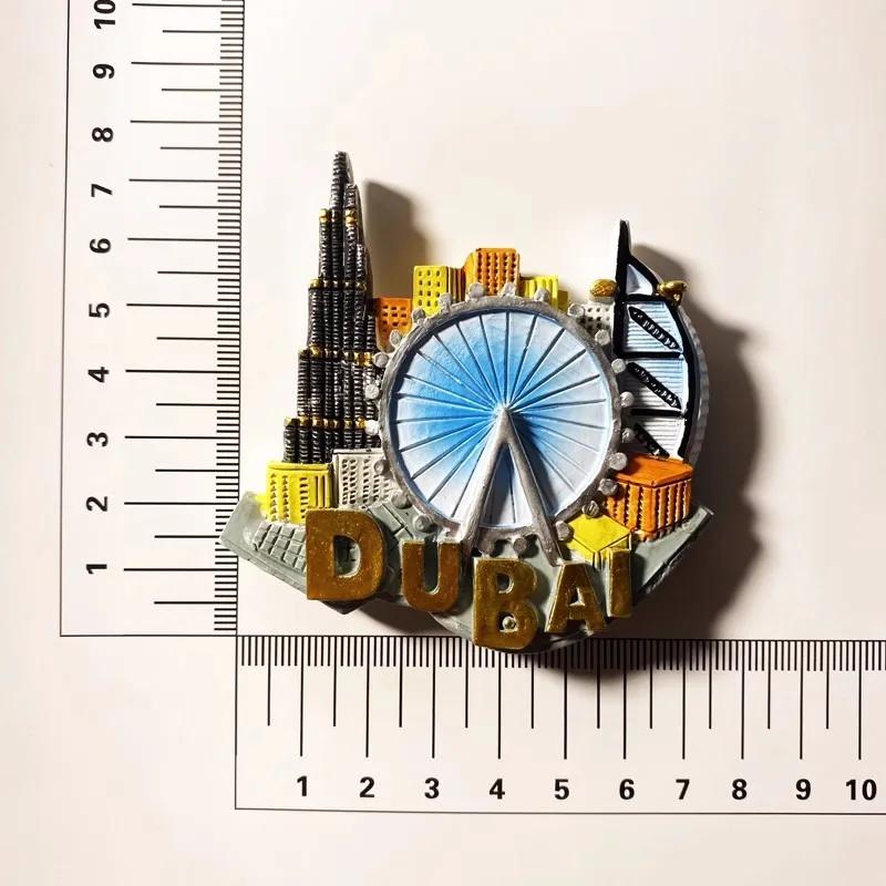 Dubai Fridge Magnets Burj Al Arab Travelling Souvenirs Fridge Magnetic Stickers Home Decoration Birhtday Wedding Gifts