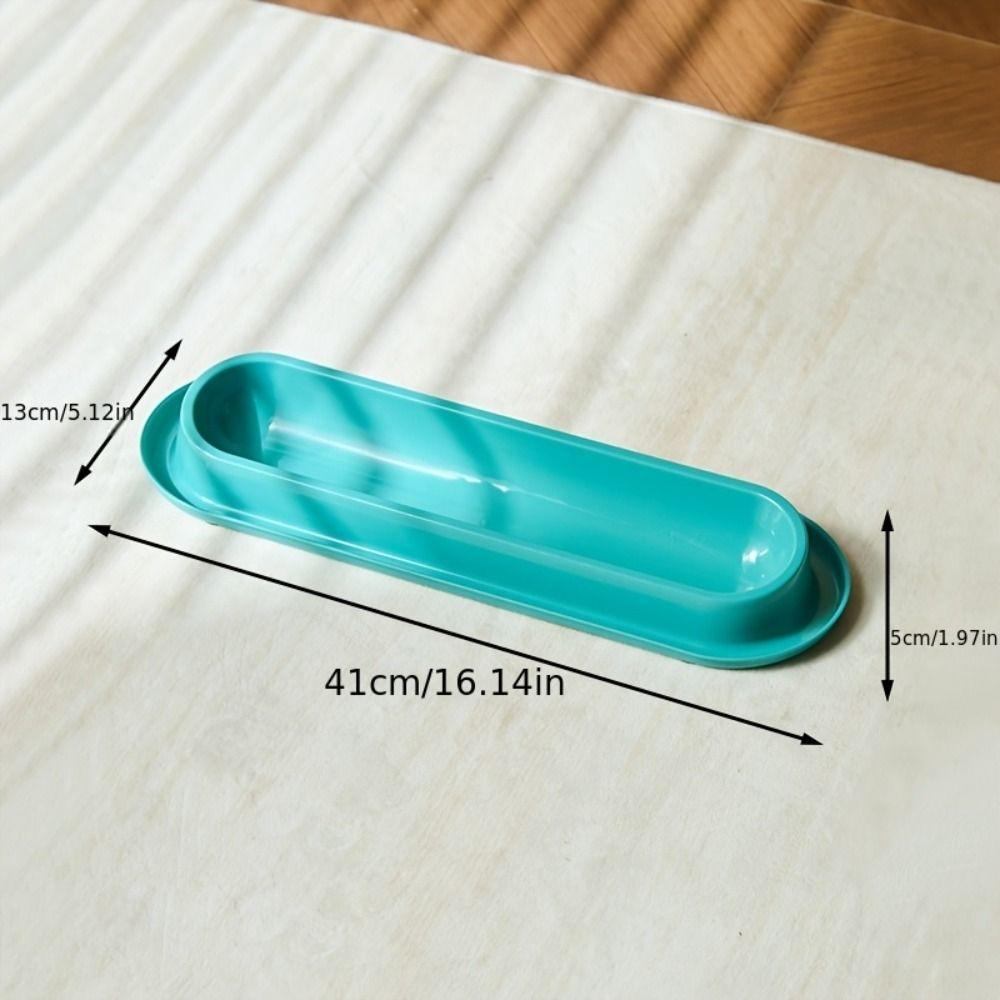 Tilted Neck Protection Pet Feeding Bowl Extra Long Cat Dog Feeder Cat Water Feeder  Pet Household