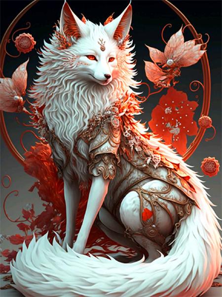 5D Diamond Painting New Arrivals Fox Mosaic Embroidery Animal Fantasy Full Square Round Home Decor