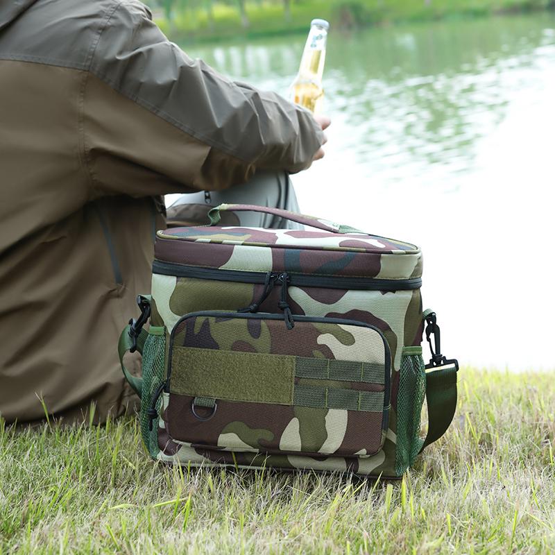 High-Capacity Tactical Thermal Cooler Bag Outdoor Insulated Lunch Box Work Leakproof Insulated Durable Lunch Bag for Men Meal Ca