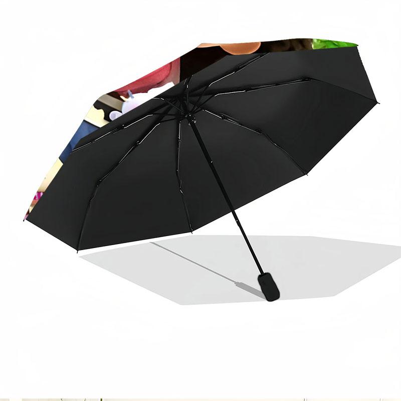 Gabby's Dollhouse Print Automatic Open Close Umbrella, Portable Foldable Umbrella, for Outdoor Commute Camping Trip, Ideal Birthday Gift