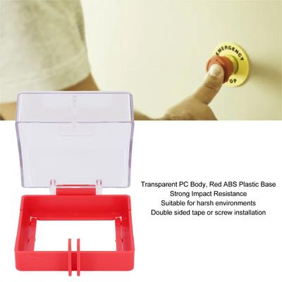 105x105x63mm Cubierta Transparente para Botón de Parada de Emergencia con Piezas de Montaje Protector para Botón de Parada de Emergencia