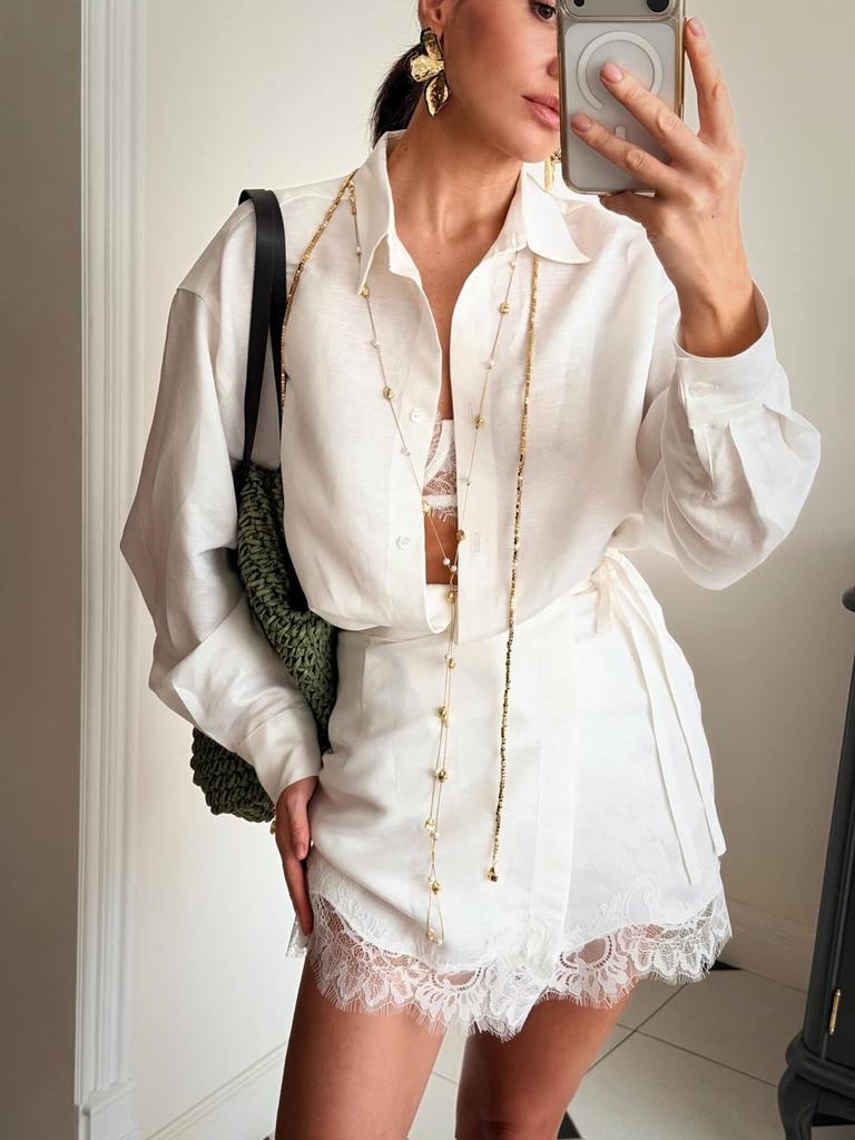 Spring European Style Women Clothing Fashion Casual Solid Color Block Shorts Set
