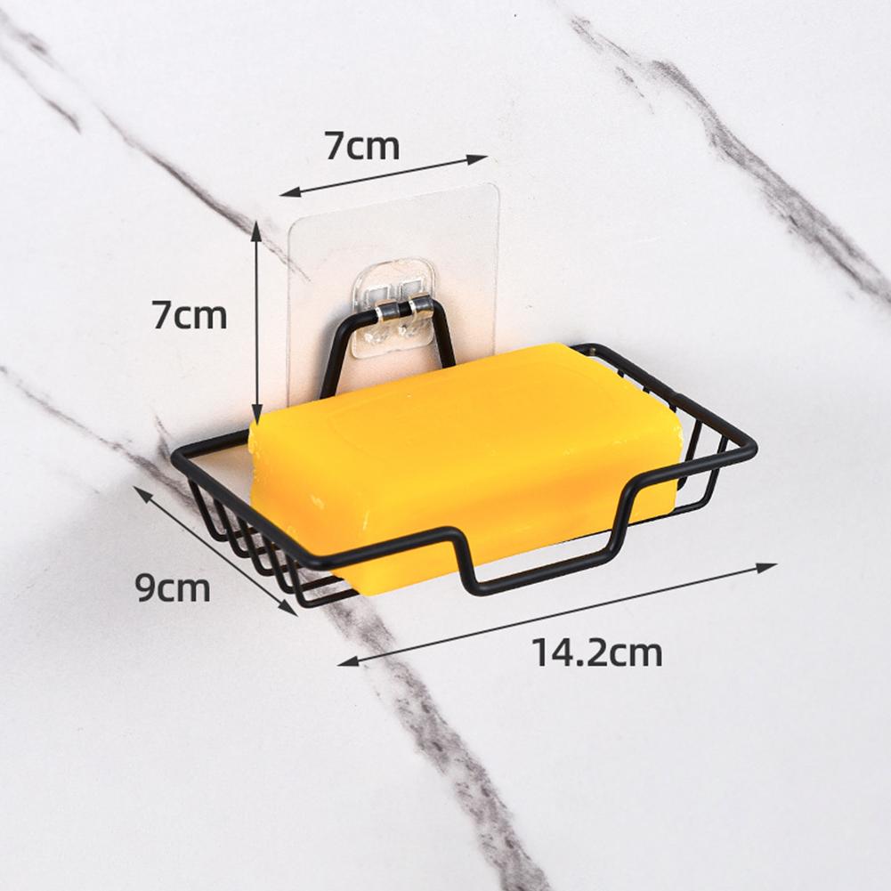 Soap Holder Wall-Mounted Stainless Steel Soap Dish Bathroom Toilet Organized  Storage Rack Draining Soap Dish Household Supplies