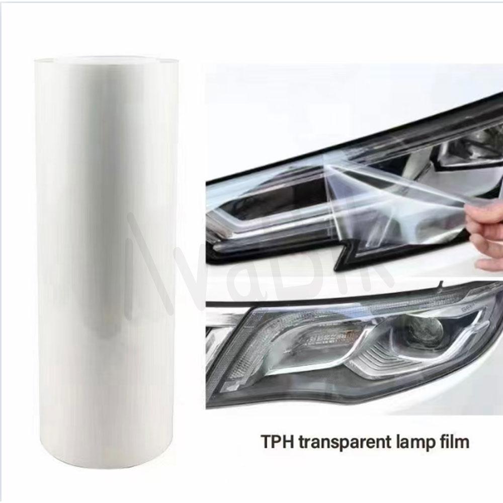

Vinyl Wrap Car matte film for Headlight film Protection Smoked Black Car Sticker TPH Film, tpu car exterior ppf light tint film 30cmx1m прозрачный