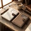 Card Pocket Polka Dot A7 Notebook Denim Fabric Stationery Album Journal Binder Cover  Portable