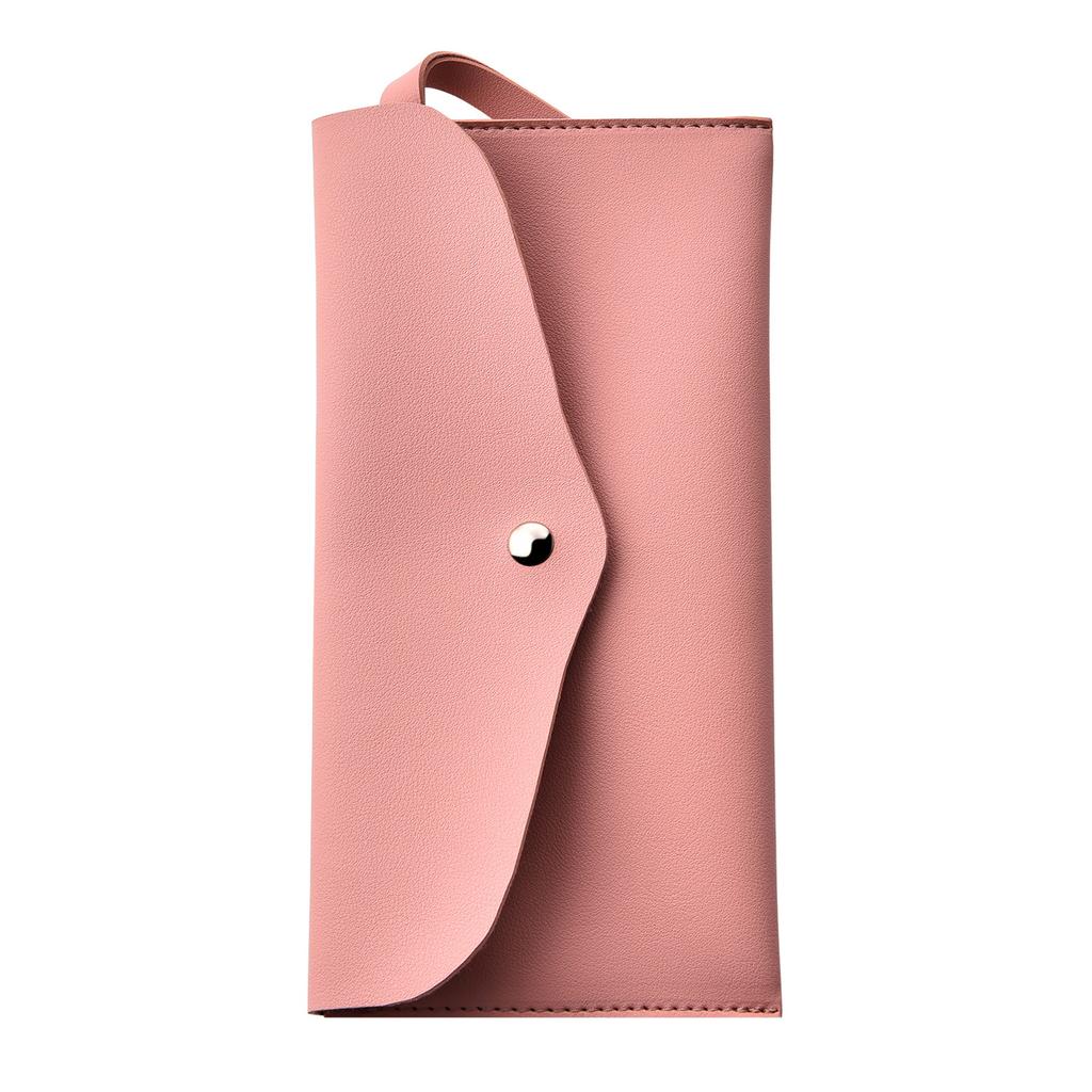 Leather Makeup Bag Portable Makeup Brush Organizer Pouch 24x12cm Cosmetic Travel Toiletry Organizer for Women Girls