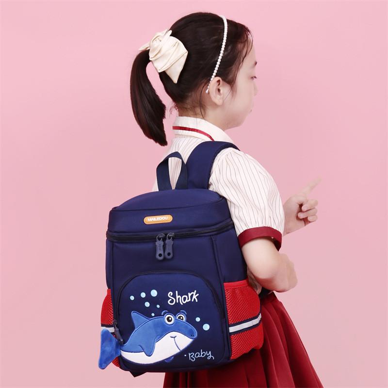 Adorable Shark Backpack For Kids Lightweight Stylish Water Bucket Design For School
