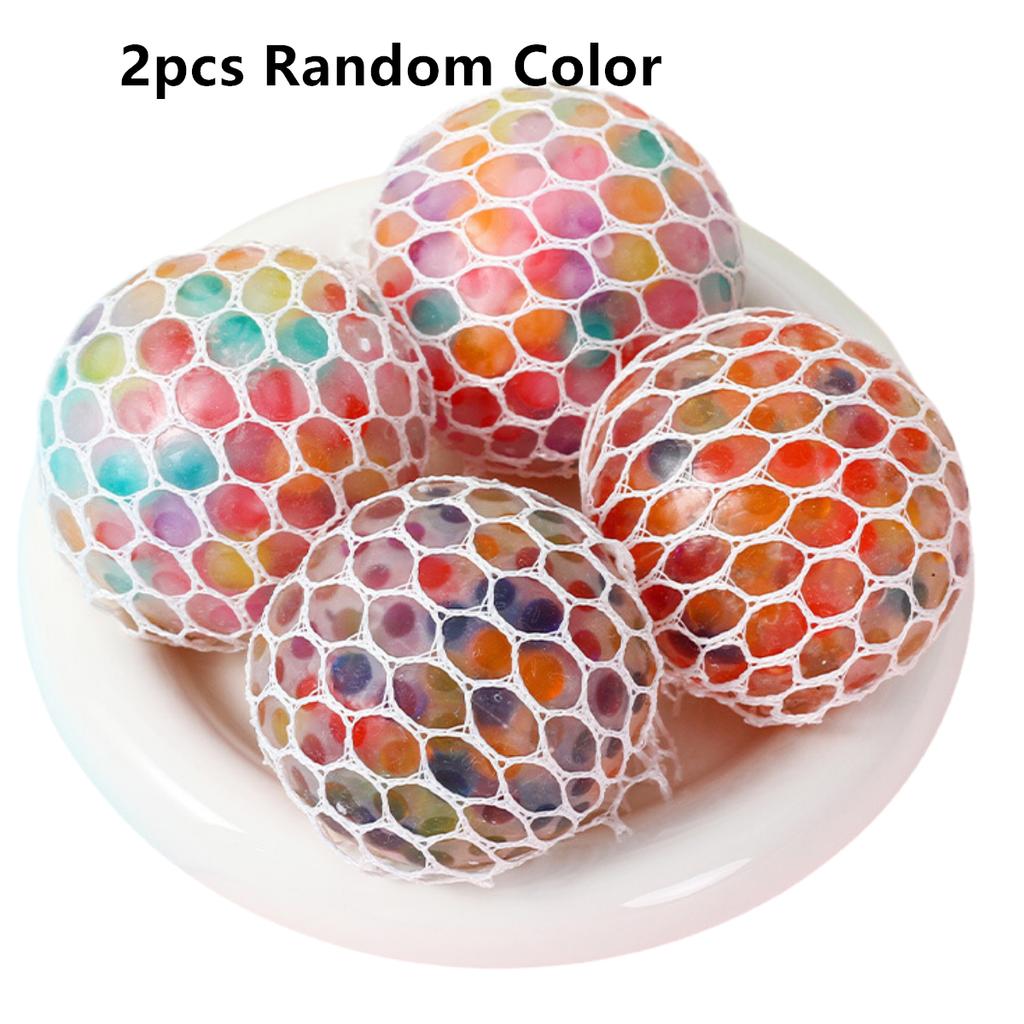 Spielzeug Der Regenbogenperlen Druckentlastungsball Squishy Fidget Lustiger Stressabbauer Druckreduzierer Requisit für Kinder und Erwachsene