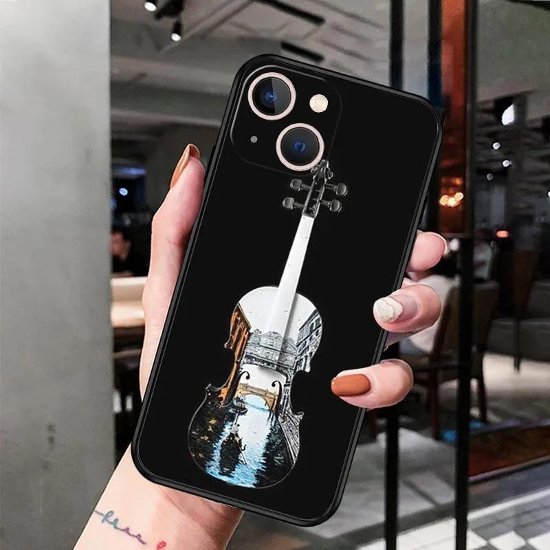 Apple IPhone15 Mini Handyhülle, Violinmädchen Cello Engel Handyhülle wird im Namen des Bildes gesendet.