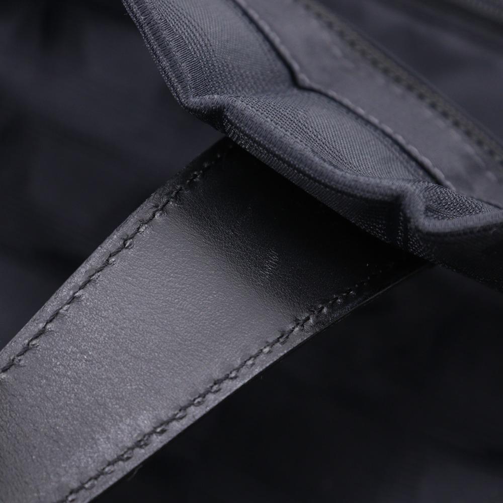 CHANEL Tote MM Tote Bag A15991 New travel line black Nylon canvas Women Used