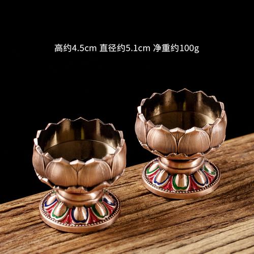 

Легкий роскошный ретро металлический лотос масло лампа держатель для домашнего использования Будда свеча настольная лампа держатель длинный свет лампа фэн-шуй 2 шт