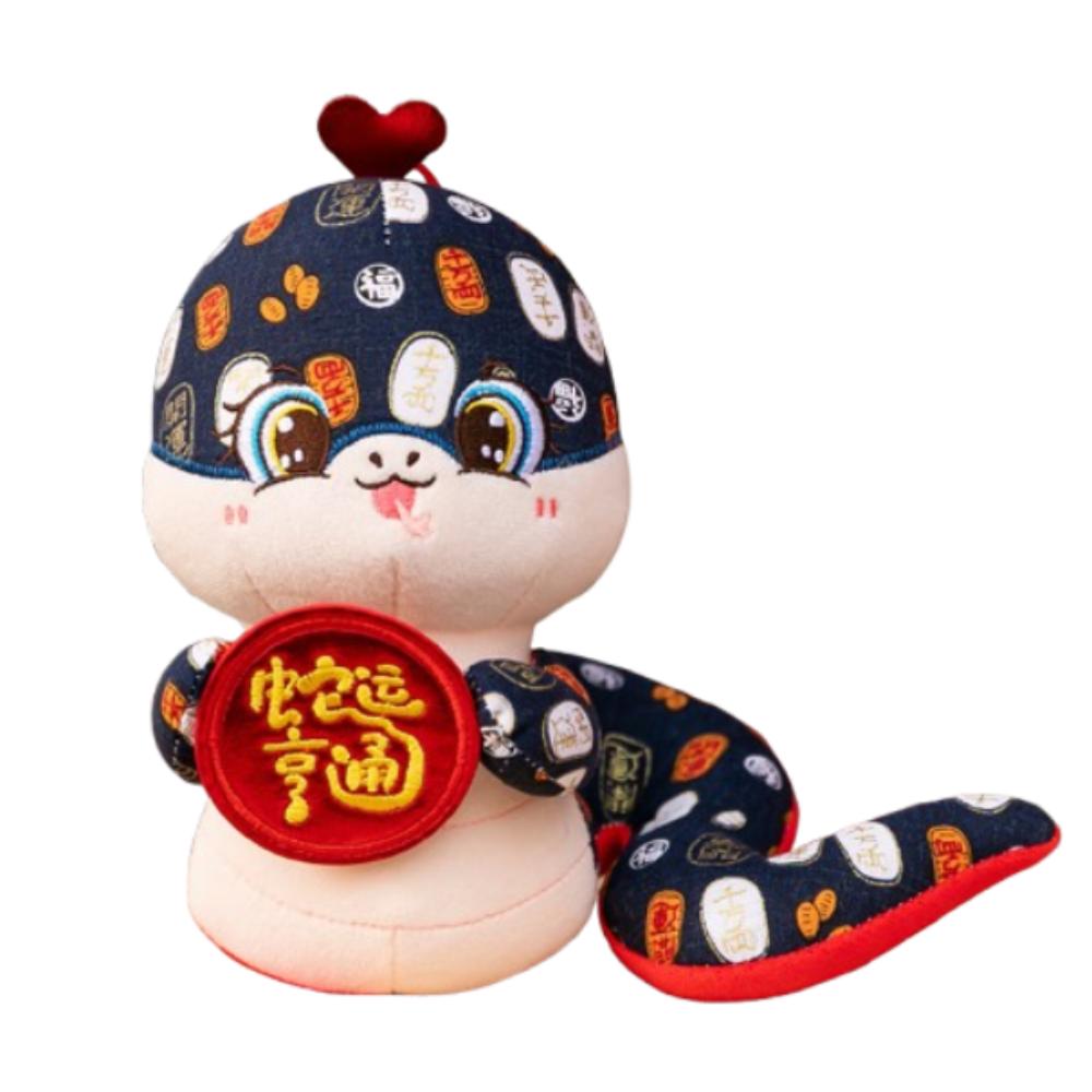 Stuffed Snake Year Mascot Toy Cute Lucky Snake Doll Plushies  Birthday Gifts