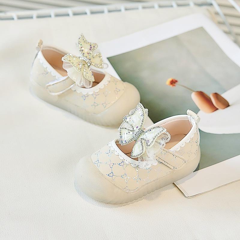 

Girls toddler shoes 2025 spring and autumn new children s shoes baby toddler shoes soft sole non-slip bag head anti-kick male 16
