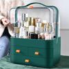 Large Capacity Multi-Layer Cosmetic Organizer: Dustproof Skincare & Lipstick Storage Box with Drawers for Desktop Dressing Tables