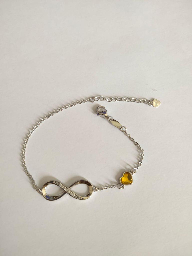 Bracciale Cuore Zircone Infinito Europeo e Americano: Regalo di Gioielli alla Moda per San Valentino