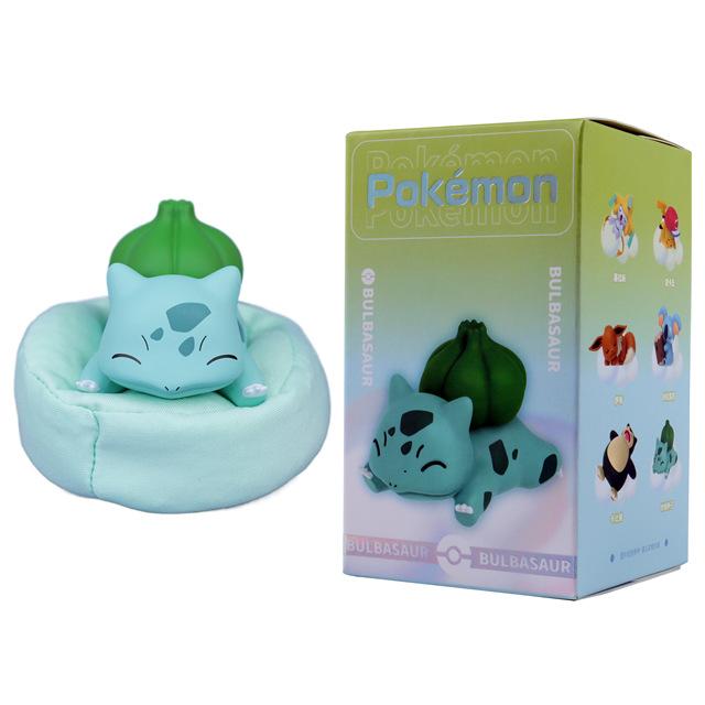 Original Cute Pokemon Model Toy Pikachu Charmander Bulbasaur Eevee Snorlax Action Figure Desktop Ornament