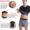 Men Sauna Sweat Vest Heat Trapping Compression Waist Trainer Shirt Gym Sauna Suit Workout Slimming Body Shaper Tummy Control Top