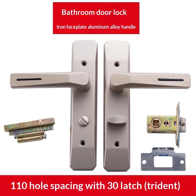 1 Set Door Knob Lock Room Door Handle Locked Aluminum Alloy High-Grade Handle Lock Bedroom Bathroom Accessories