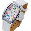 Frank Miura Reissue Watch, One of Japan's Four Major Brands, Unit Zero Quartz Watch, Women's (Rainbow White)