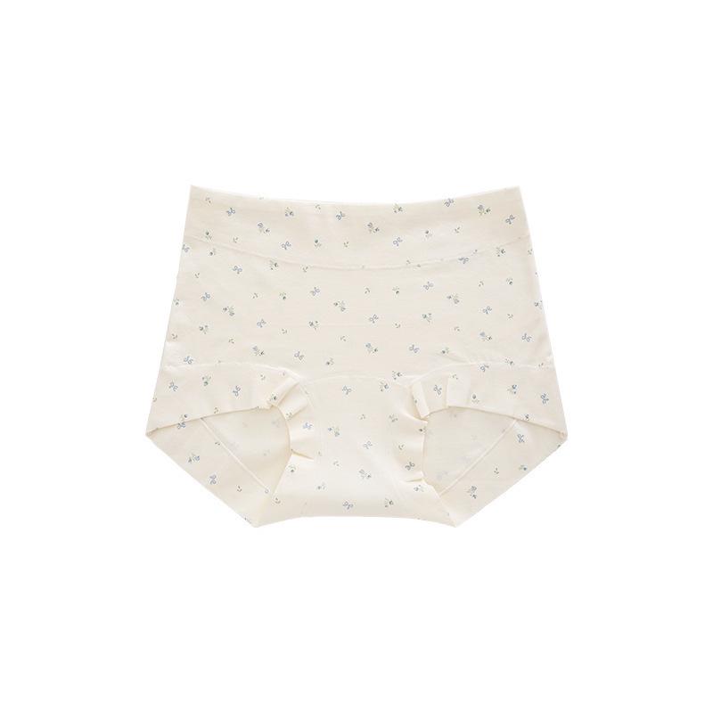 10A Antibacterial Extra Long Women's Cotton Boxer Briefs, Floral Plus Size Girls' Shorts