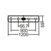 Panasonic LED Kitchen Light Direct-mounted Under Shelf Type L1200 Double-sided Makeup LGB52219KLE1