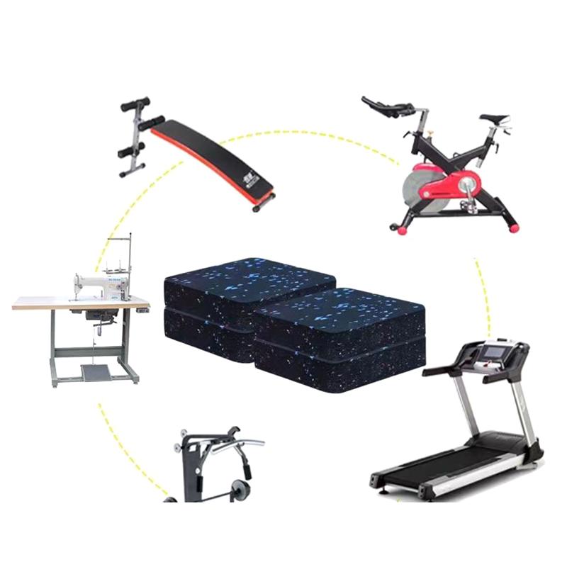 4Pcs Treadmill Mat Pads Exercise Equipment ,Sound Insulation Shock Absorbing Mat, Floor Protection For Treadmill Washer