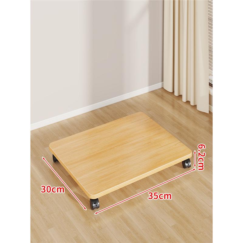 Multi-Purpose Movable Storage Tray with Casters: Floor Stand, Shelf, Bracket, and Container