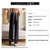 2024 Spring/Summer Maternity Wide-Leg Drawstring Pants - Long, Straight-Leg, No Belly Support, Casual Fit
