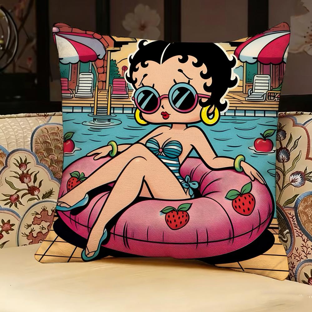 Beauty B-Betty B-Boop Pillow Case Pillowcase, Double-Sided Printed, Sofa Cushion, Bedroom Headboard Pillow