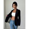 Fashionable Women's Western-style Suit Jacket with Lace Trim, Stylish, Versatile, Sexy, Slimming, Single-button, New Style, Casual Suit Jacket