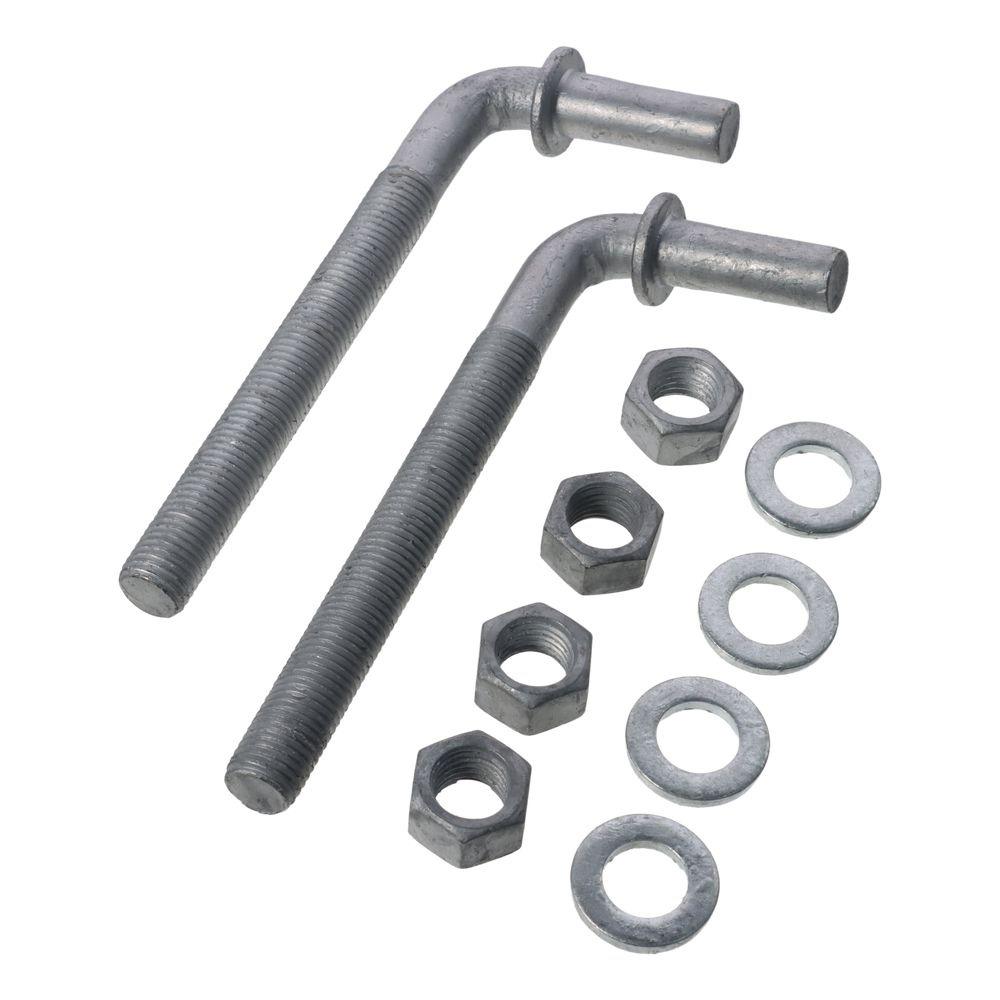 

2pack Iron Hinges 6inch Stake Attachment Tool Hot-dip Galvanized J-Bolt Post Hinge Wall