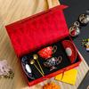 Coffee cup high-end exquisite light luxury high-end ceramic cup afternoon tea tea set gift box wedding gift