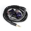 Linsoul Kiwi Ears Quartet 2DD+2BA Hybrid Wired HiFi Earphones, Ergonomic Design, Re-cableable, 3.5mm Stereo Plug & 0.78mm 2-Pin Connector, Balanced