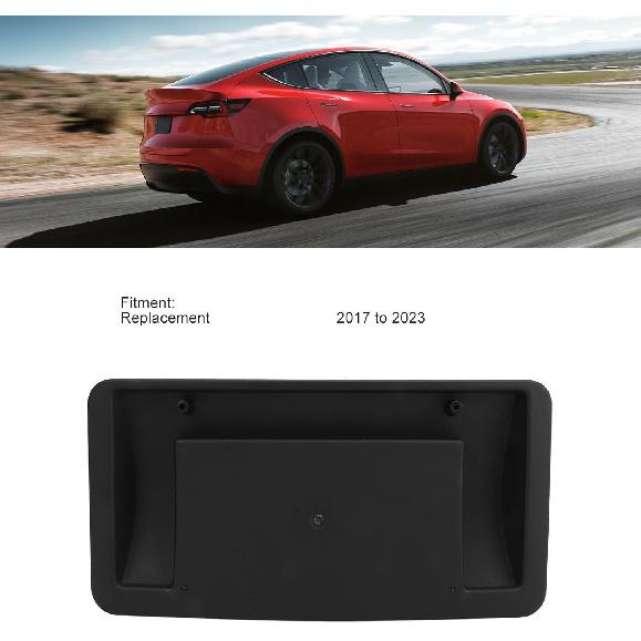 Front License Plate Mount Frame Replacement for 3 2017 To 2023, Front Bumper License Plate Bracket License Plate Holder Mount, OE Number 1096829 00 G