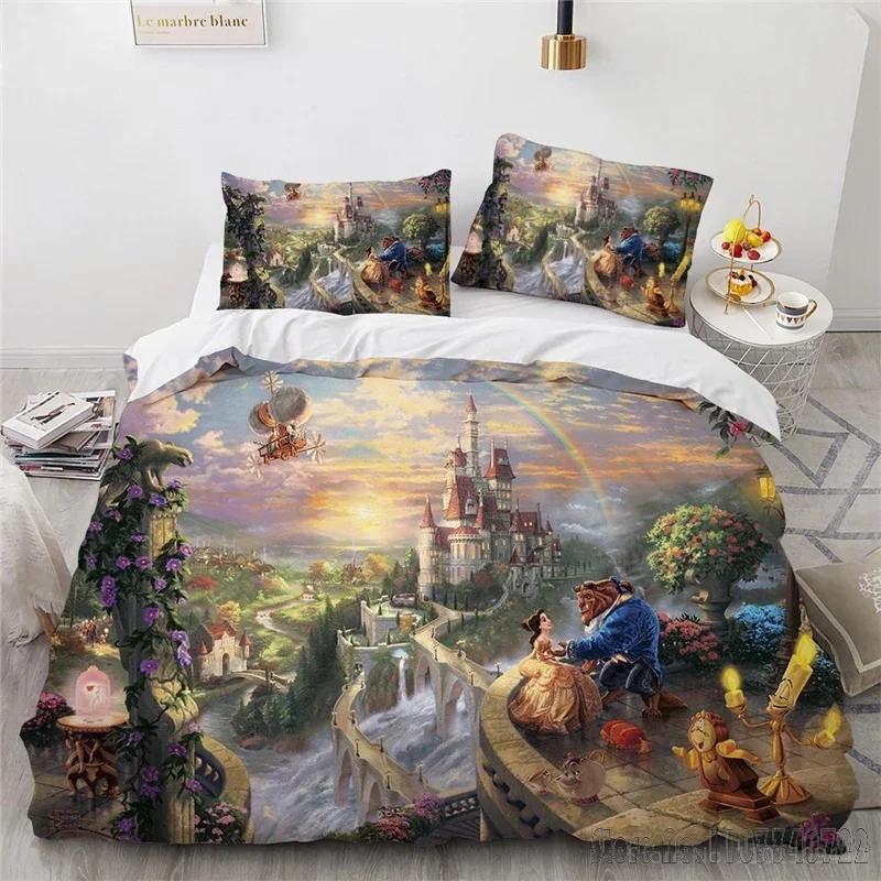 3D Cartoon Film Aladdin Duvet Cover Set HD Comforter Cover for Kids Bedding Sets Bedclothes Bedroom Decor
