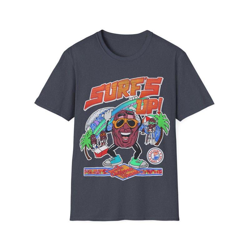 Surfs Up TShirt Retro 80s Beach Party Vibes Graphic Tee Streetwear Unisex Clothing