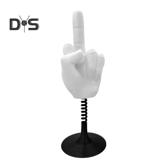 Giocattolo da scrivania elastico dito medio antistress divertente decorazione 3D per dita regalo scherzo esilarante per ufficio casa e scrivania